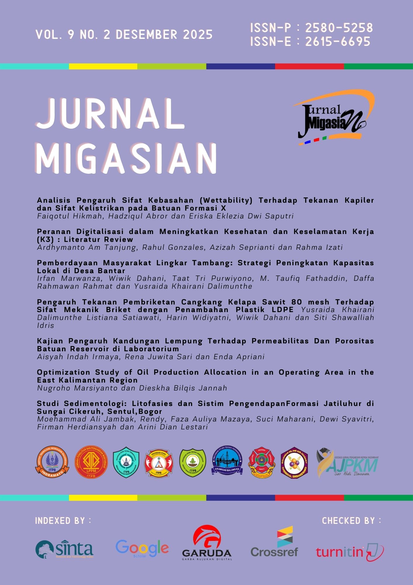 					View Vol. 9 No. 2 (2025): Jurnal Migasian
				
